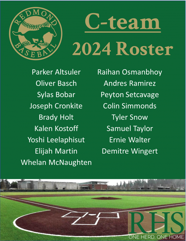 2024 Team Rosters Are Official! Redmond Mustangs Baseball